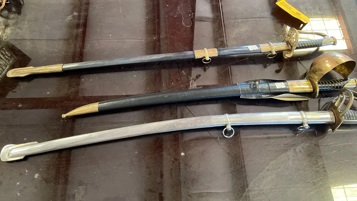 Lot of (3) Vintage Military Replica Swords