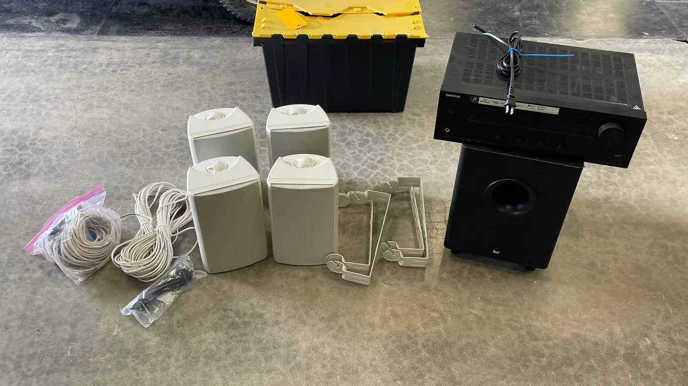 Outdoor Stereo In Bin