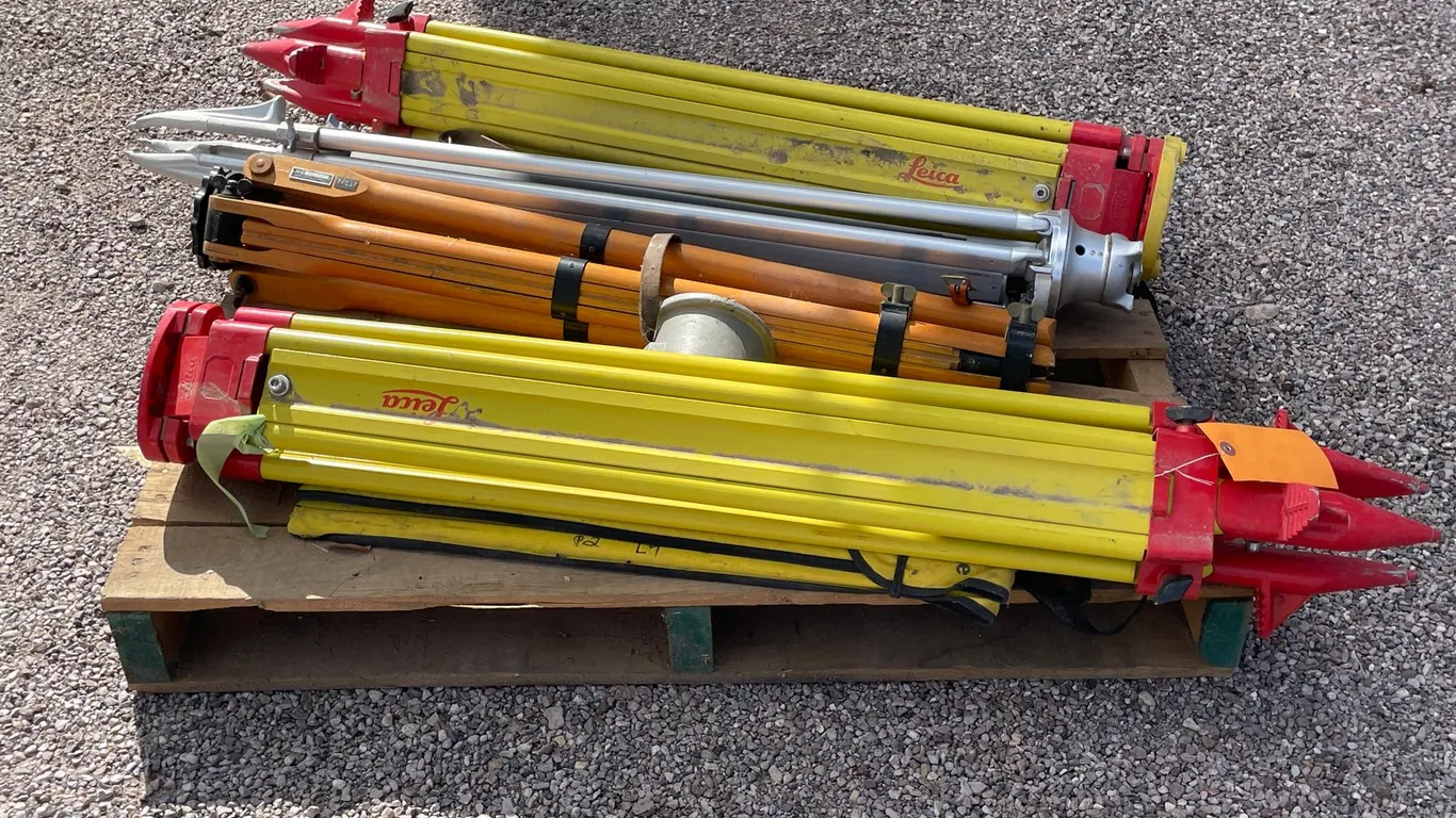Lot of Surveying Tripods