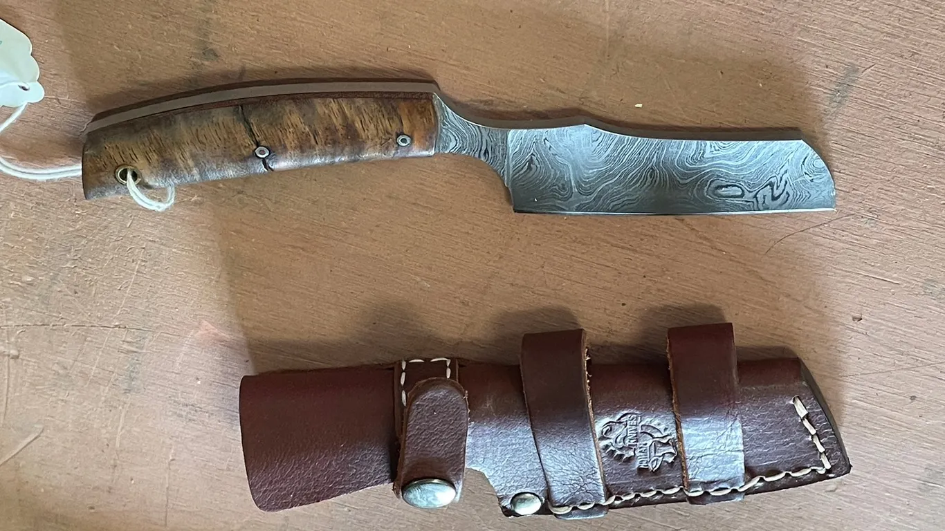 Rohan Knives Damascus Blade Knife