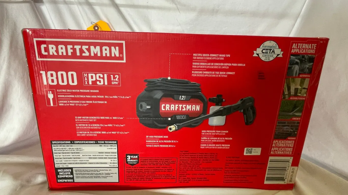 Craftsman Pressure Washer