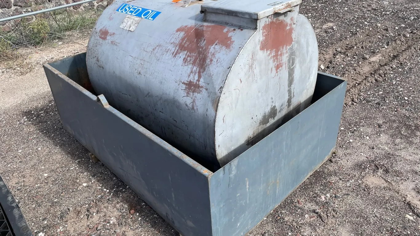 Oil Tank in Containment Bin