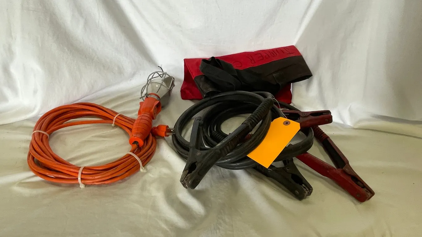 Heavy Duty Booster Cable and Work Light