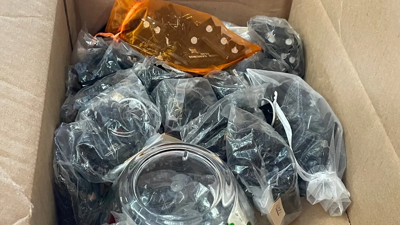 Box of Large Number of Fashion Earrings