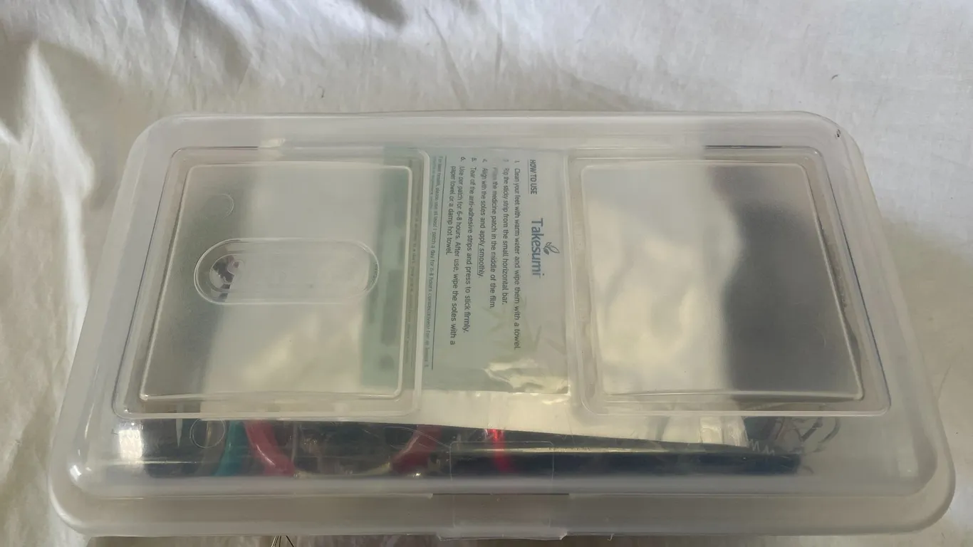 Plastic Tote with Assorted Jewelry