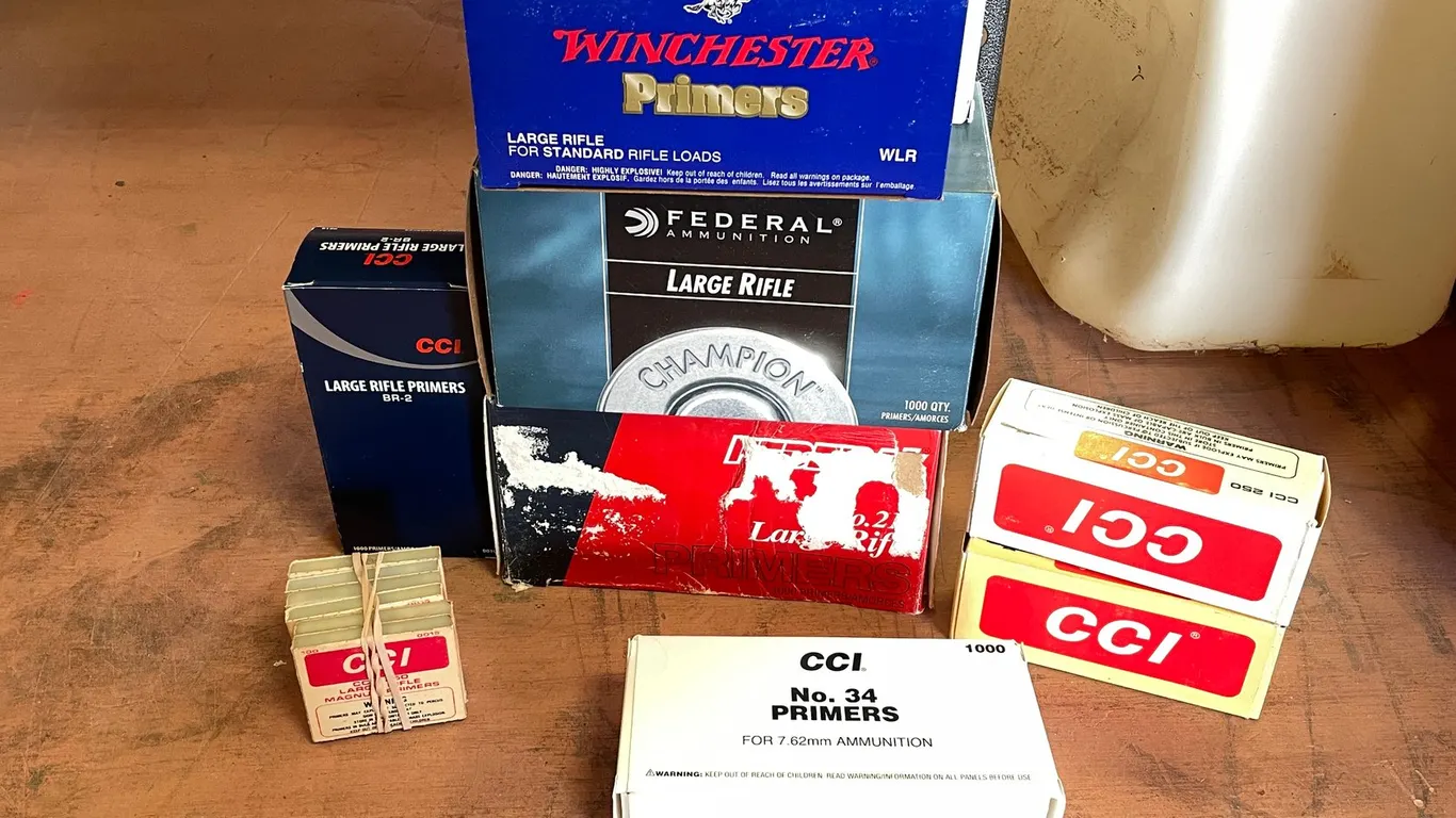 Lot of Large Rifle Primers and More