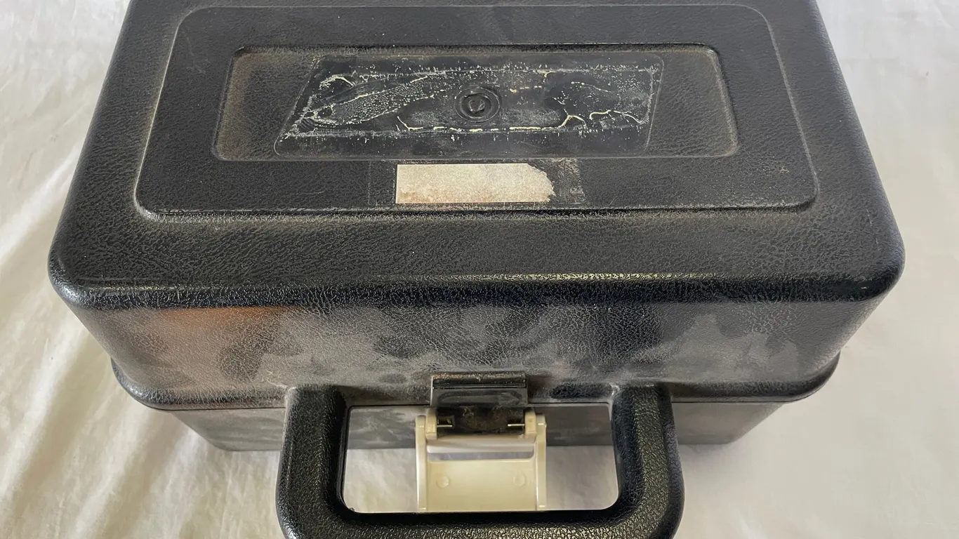 Small Black Toolbox with Tools