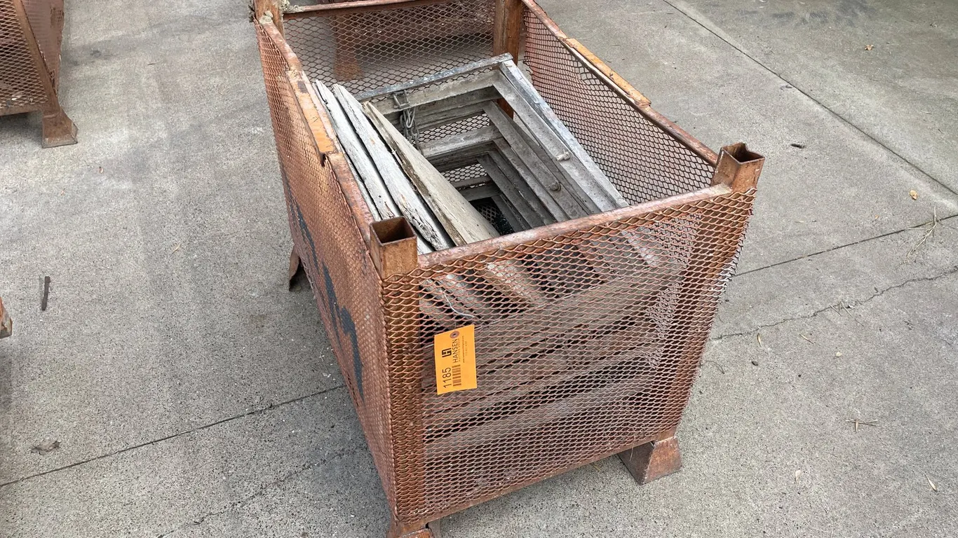 Crate of Mud Pan Stands