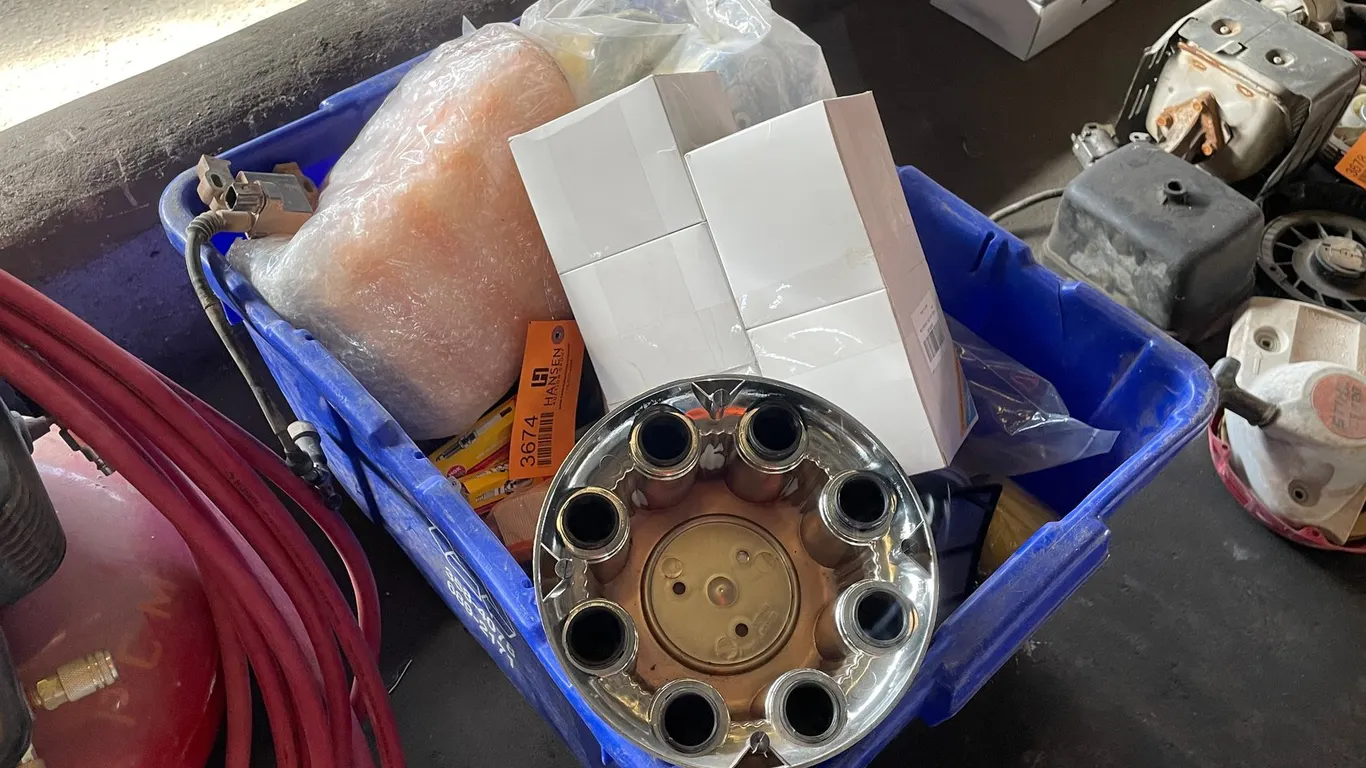 Bin of Engine & Auto Parts