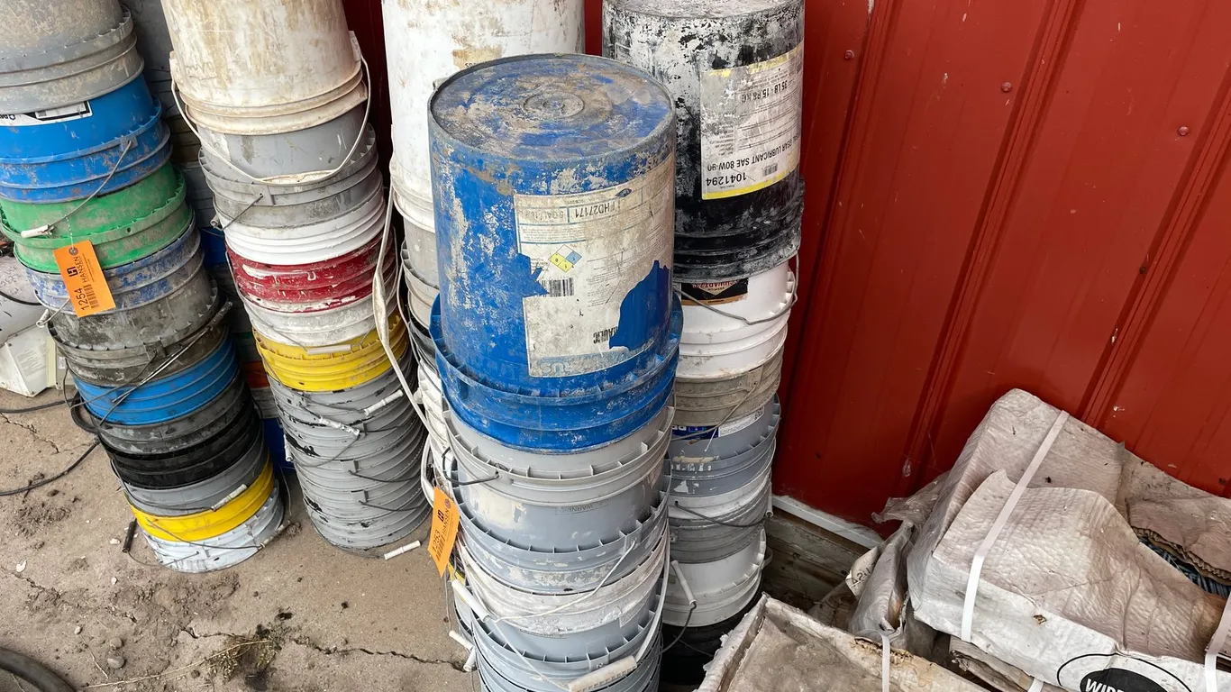 (3) Stacks of 5 Gallon Buckets