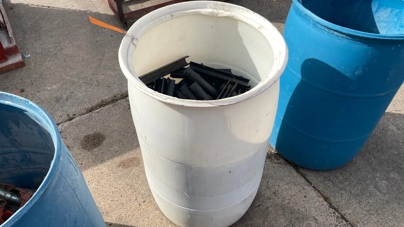 Drum of Rebar Safety Channels