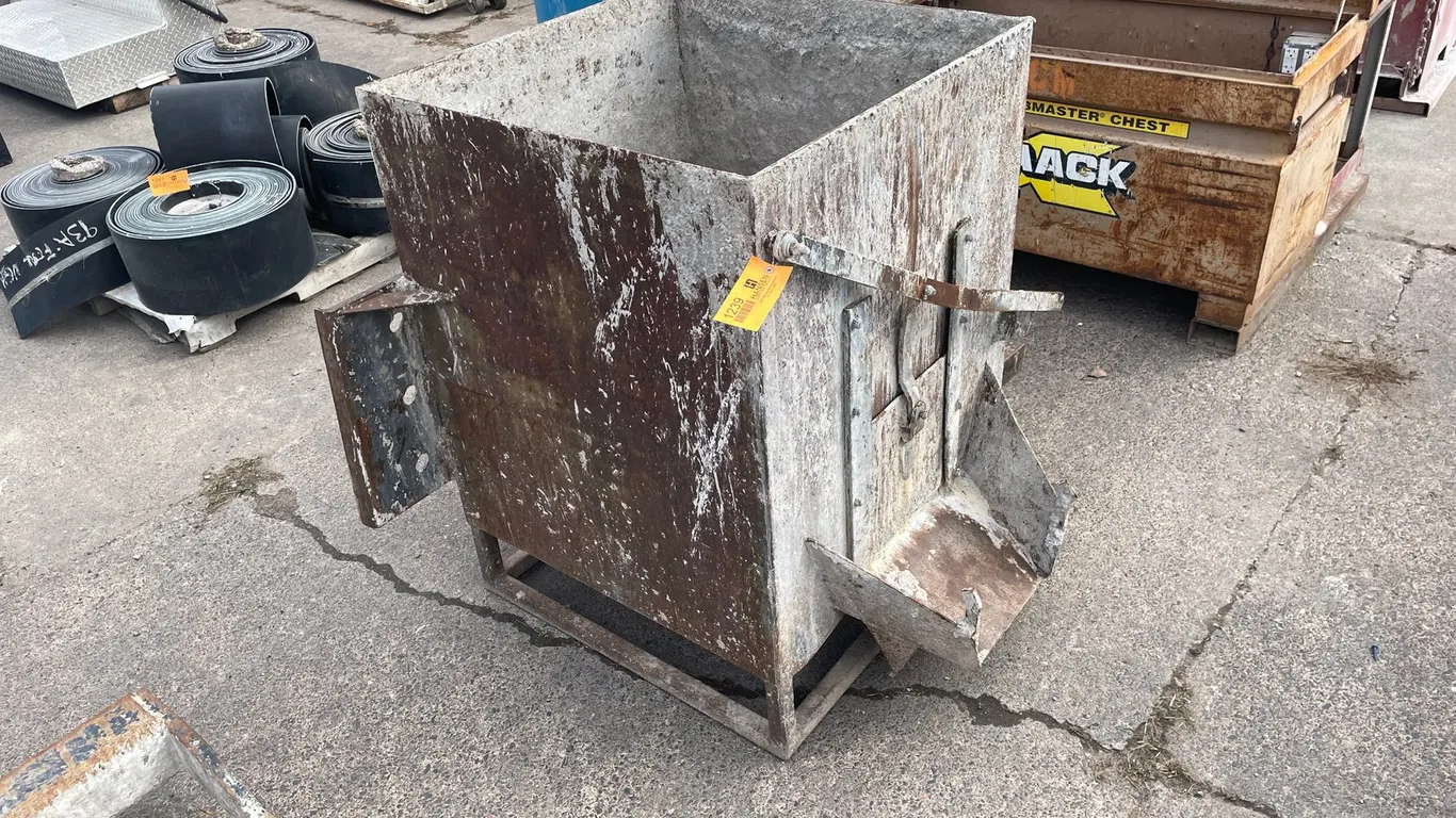 Skid Steer Concrete Chute Hopper