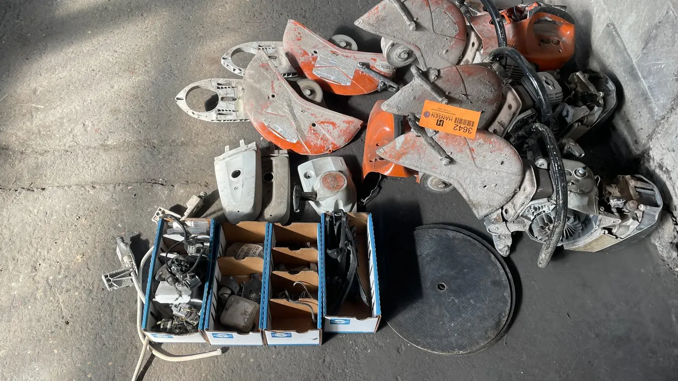 (3) Stihl Concrete Saws & Parts