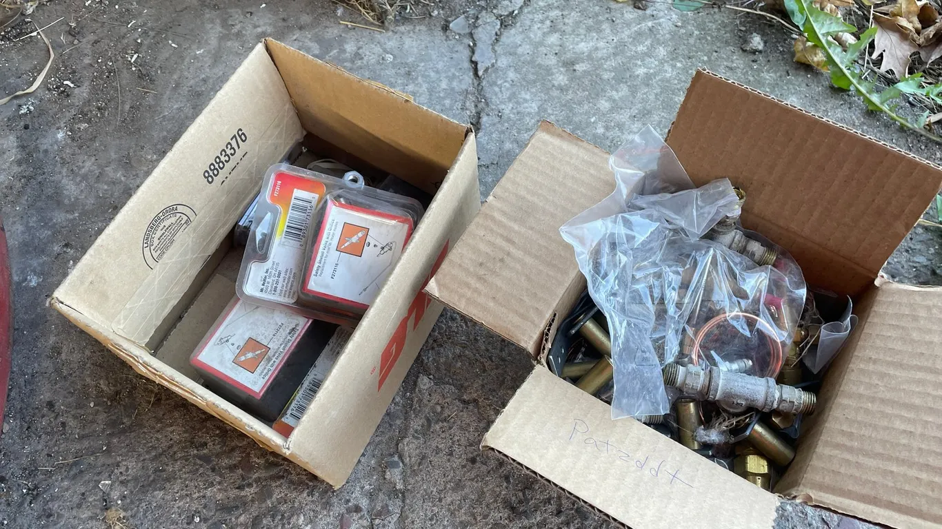 (2) Boxes of Valves & Misc Parts
