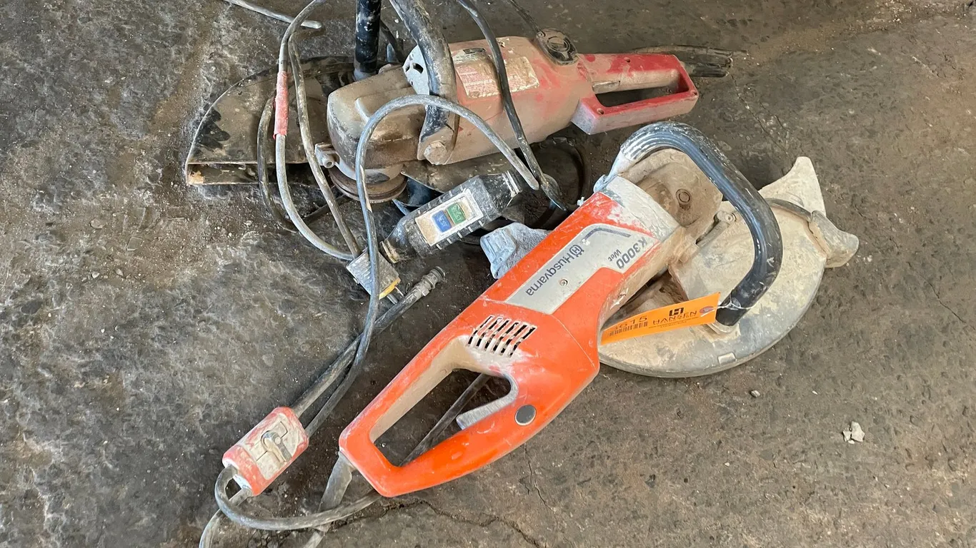 (2) Corded Concrete Saws