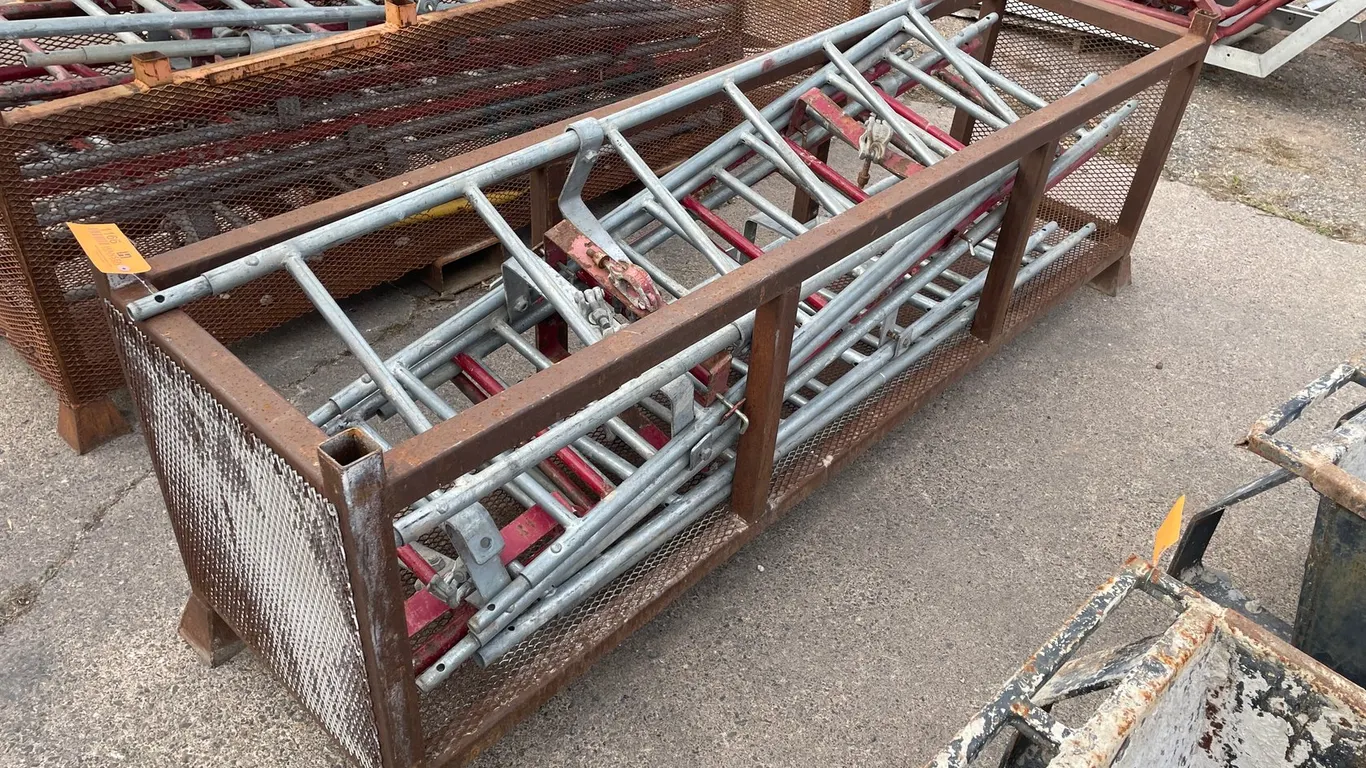 (7) Scaffolding Ladder Sections in Crate