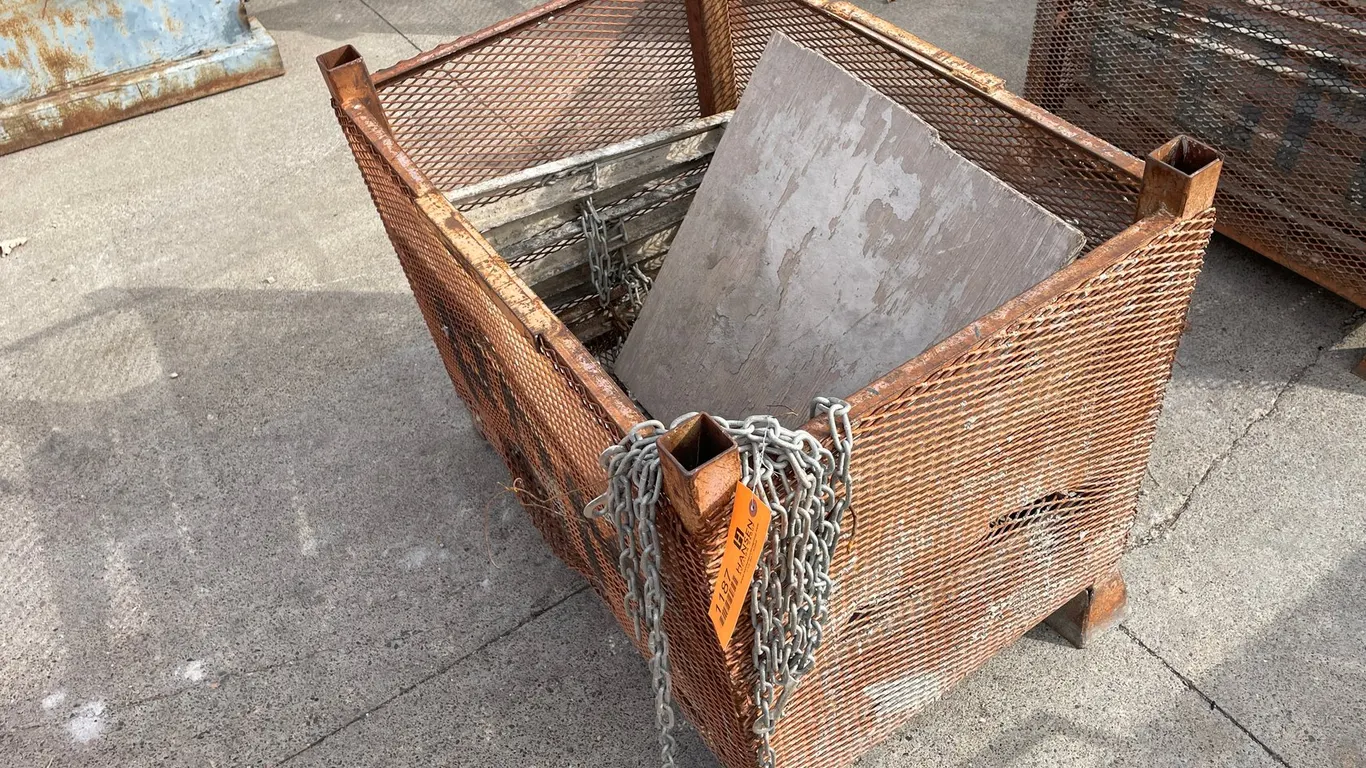 Crate of Mud Pan Stands