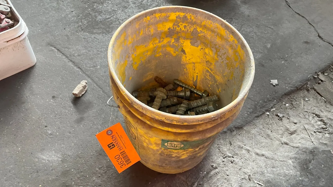 Bucket of Large Bolts