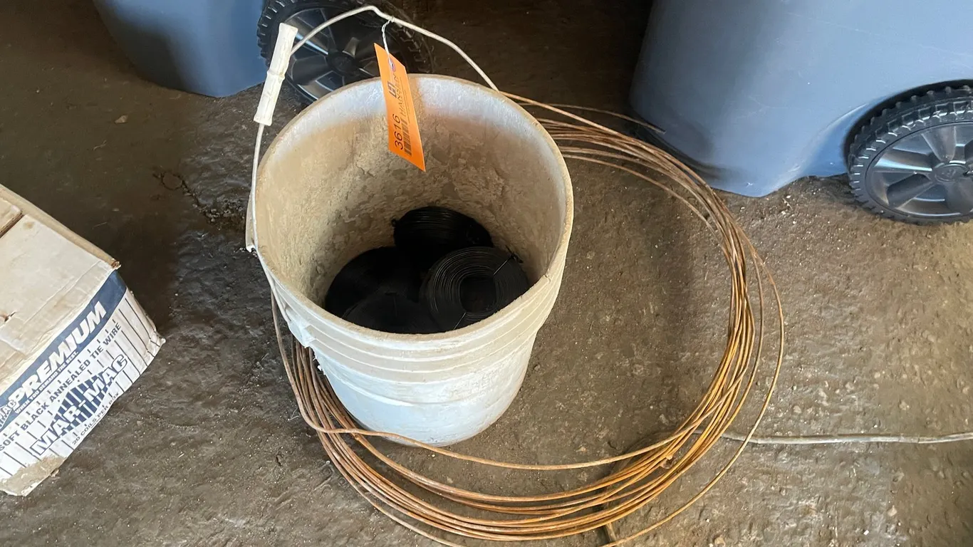Bucket & Spool of Wire