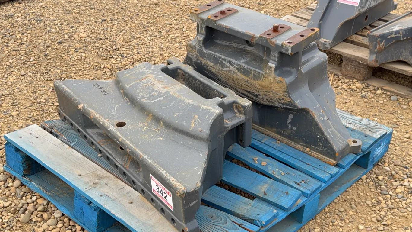 QTY of (2) Kubota Tractor Front End Weights