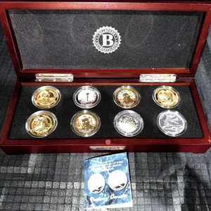 2016 WWII Bombers Silver Crown Collection, 8 Coins, Bradford Exchange, Proof, Box, COA