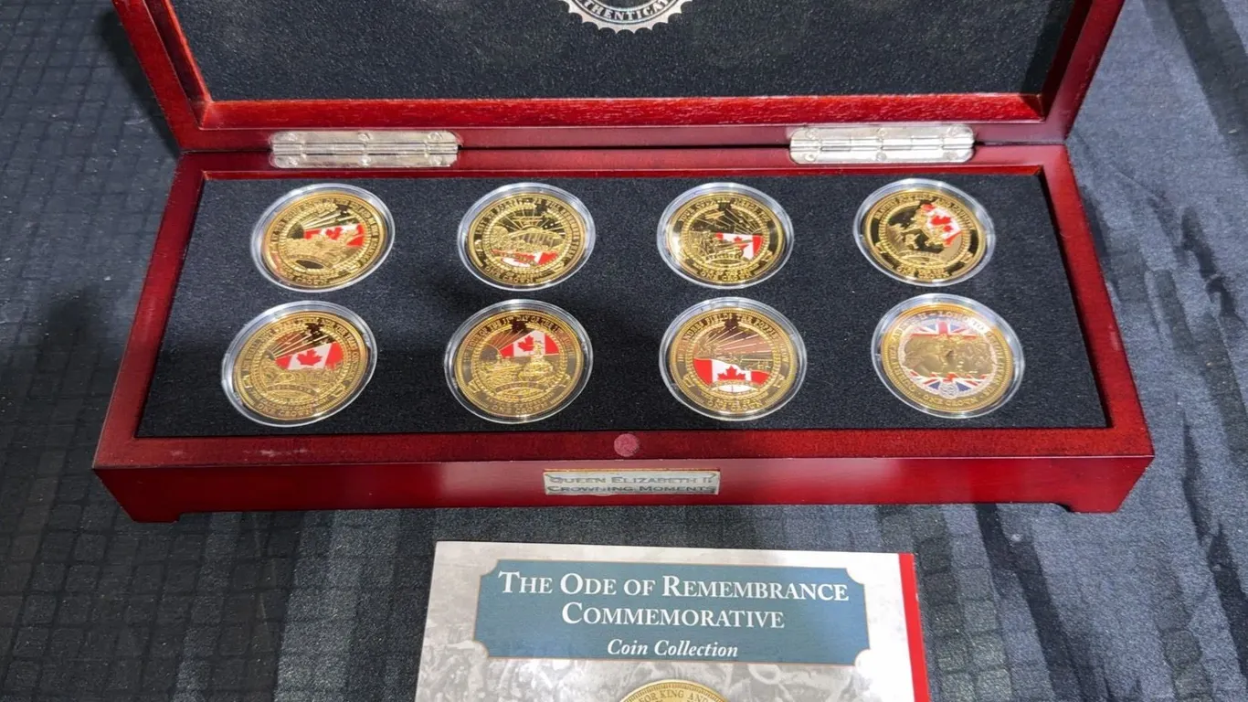 Ode of Remembrance Commemorative Coin Collection by Bradford Exchange, Set of 8