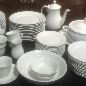 Thun Carlsbad Bohemia Porcelain Dinnerware Set, Czech Republic, 53 Pieces