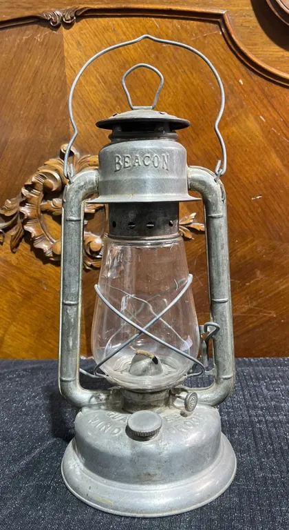 GSM Quality Beacon Metal Windproof Lantern With Glass Globe