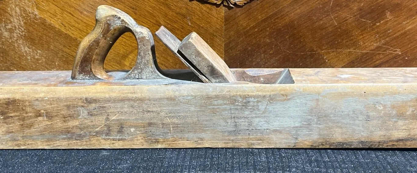 Booth Brothers 25" Wooden Hand Plane, Dublin Maker, Marked, Hardwood Body