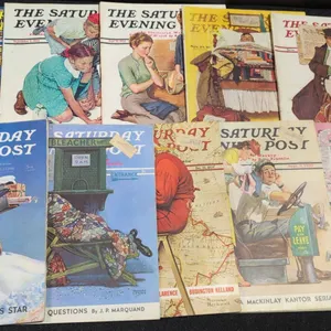 10 The Saturday Evening Post Magazines Various Dates 1938-1941