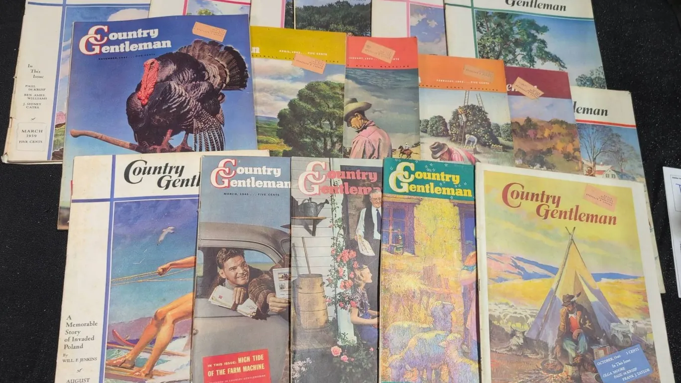 Vintage Country Gentleman Magazines Mixed Covers Early-Mid 20th Century