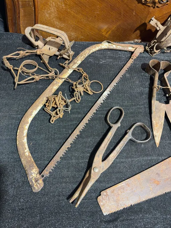Antique Traps, Saws, Shears, and Hand Tools Collection