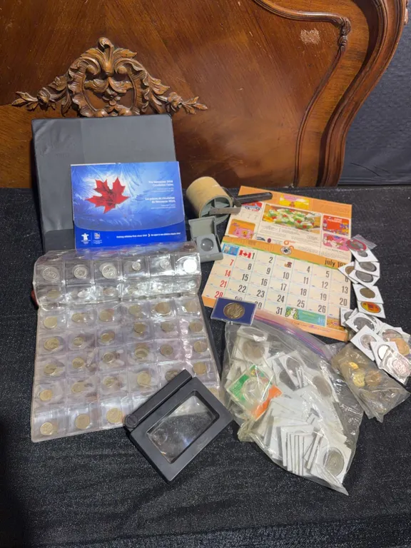 World Coin and Banknote Collection with Royal Canadian Mint Sets