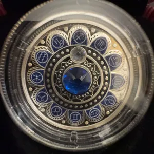 2017 $3 Fine Silver Coin Zodiac Series Sagittarius RCM 99.99% Swarovski Edition