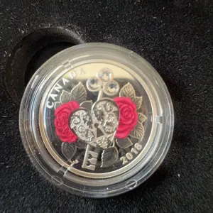 2018 Royal Canadian Mint $3 Fine Silver Coin Celebration of Love with Box