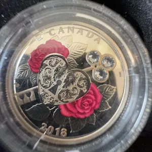 2018 Canada $3 Fine Silver Coin Celebration of Love With Box and Certificate