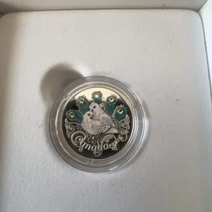 2016 Royal Canadian Mint $10 Fine Silver Coin Celebration of Love with Swarovski Elements