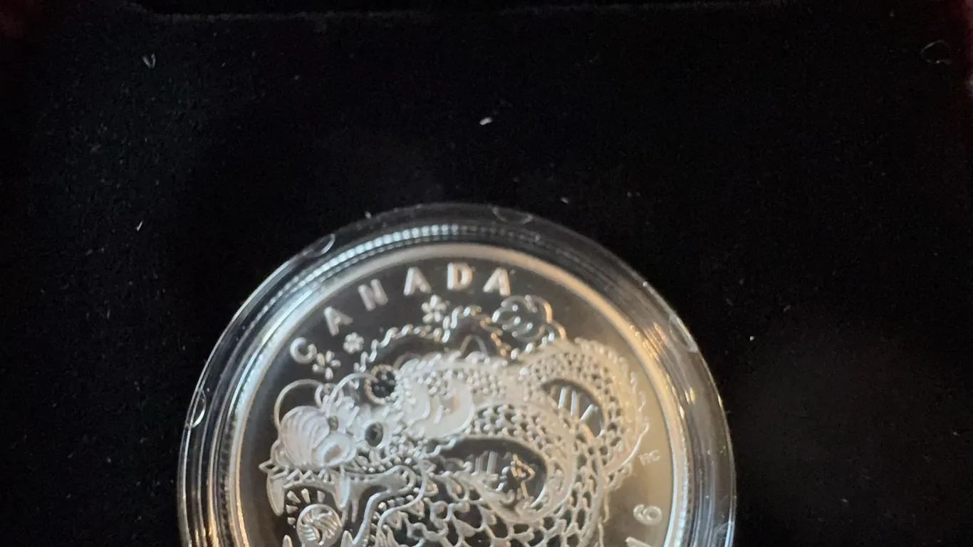 2018 Canada $8 Silver Coin Dragon Dance 99.99% Pure Silver 27mm 7.96g