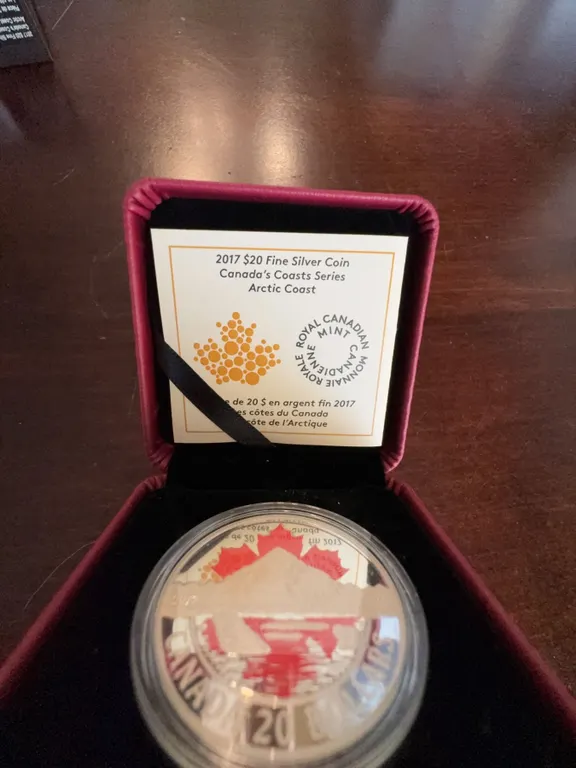 2017 $20 Fine Silver Coin, Canada’s Coasts Series: Arctic Coast, Royal Canadian Mint