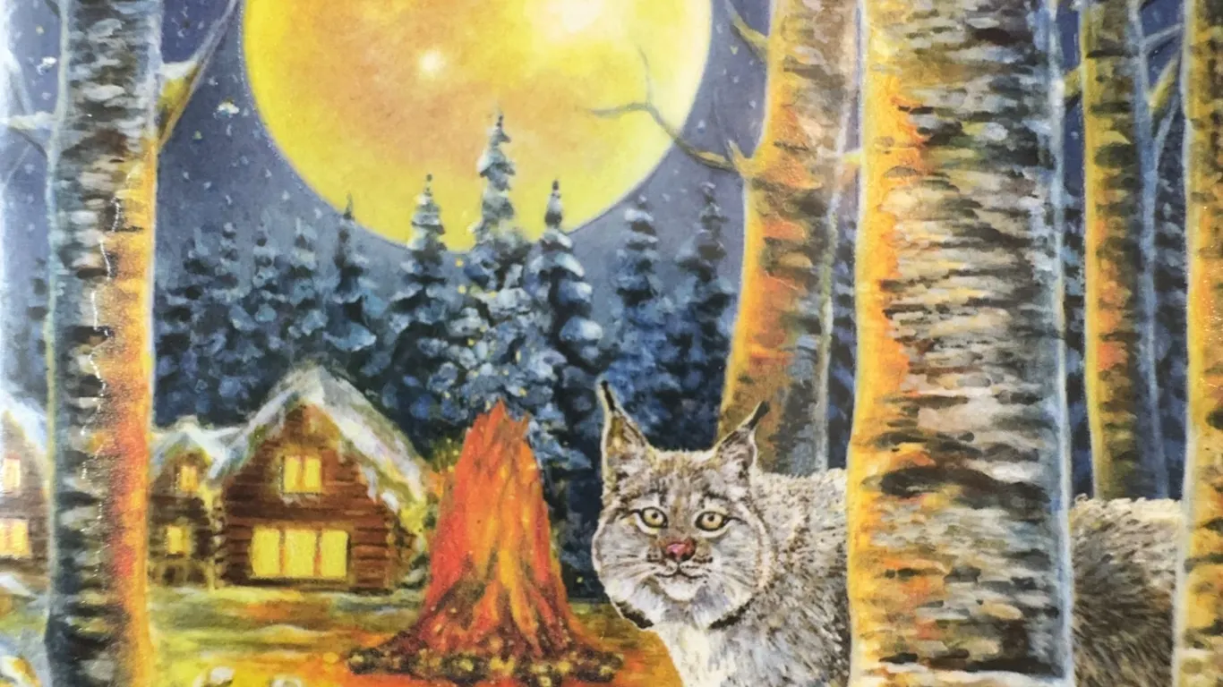 2017 $30 Fine Silver Coins Animals in the Moonlight Cougar & Lynx Set, Royal Canadian Mint