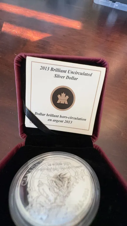 2013 Brilliant Uncirculated Canadian Silver Dollar Commemorative Coin 99.99% Silver