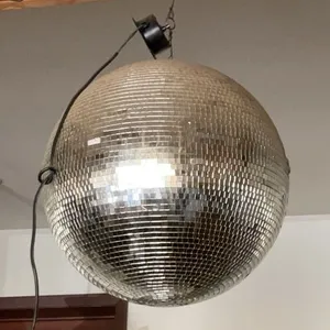 Mirror Ball with Approx 2' Diameter and Hanging Electrical Cord