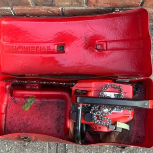 Homelite XL-2 Chainsaw with Red Carrying Case and Extra Chain
