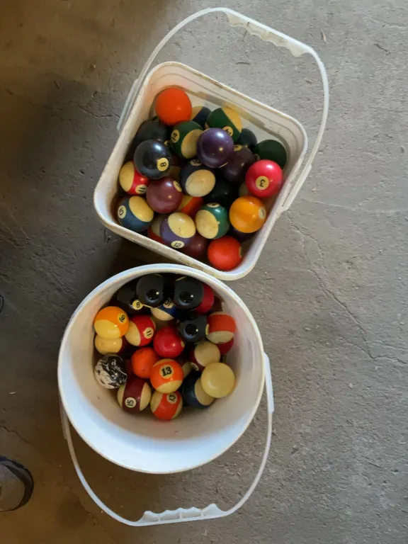Two Buckets of Mixed Billiard Balls