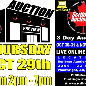 OPEN HOUSE - PREVIEW THURSDAY : Oct 29th : from 2-7pm Alberta Canada Time