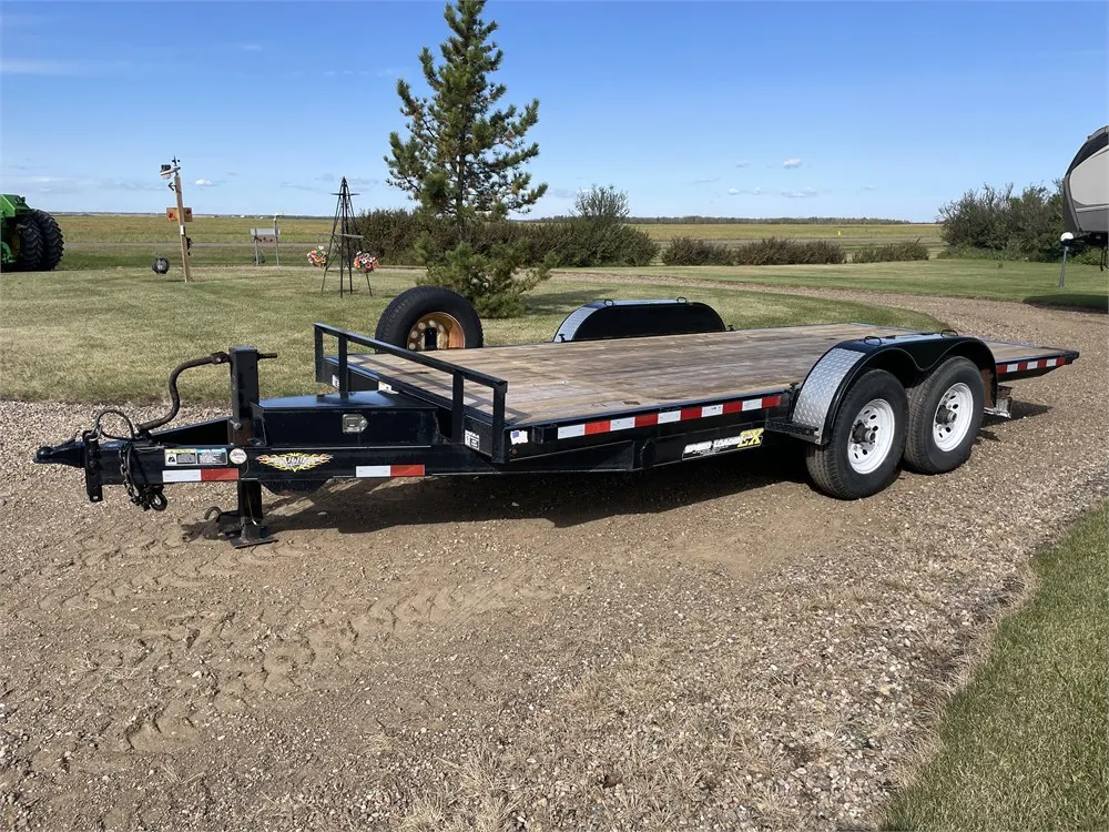 2012 H&H 18 Ft. Tilt Deck Flatdeck Trailer w/ Electric Tilt