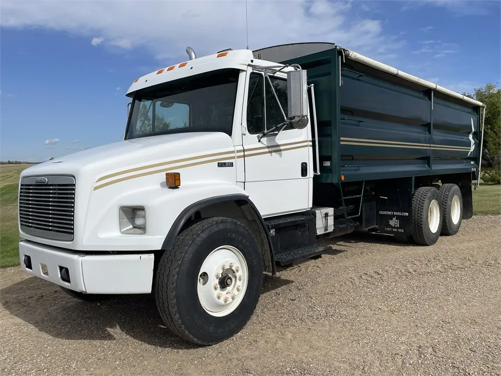 1996 FREIGHTLINER FL80 t/a Grain Truck w/ 20 Ft. Box, Automatic, Silage Endgate
