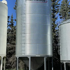 MERIDIAN 6 Ring X 15 Ft. Hopper Bottom Grain Bin w/ Double Skid