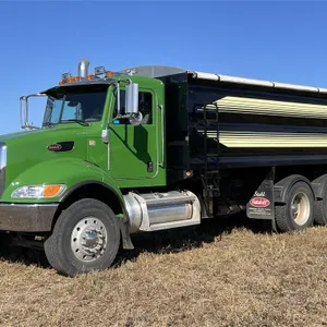 2012 PETERBILT t/a Grain Truck w/ Steel Box, ONLY 86,224 KM., Shedded