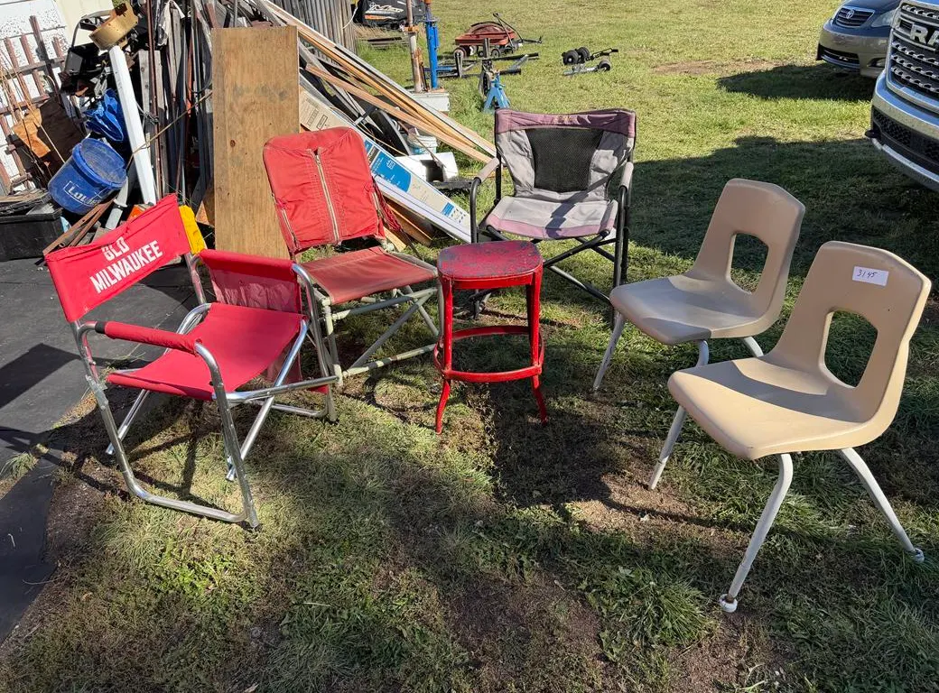 Milwaukee Camp Chair and Stool and Chairs